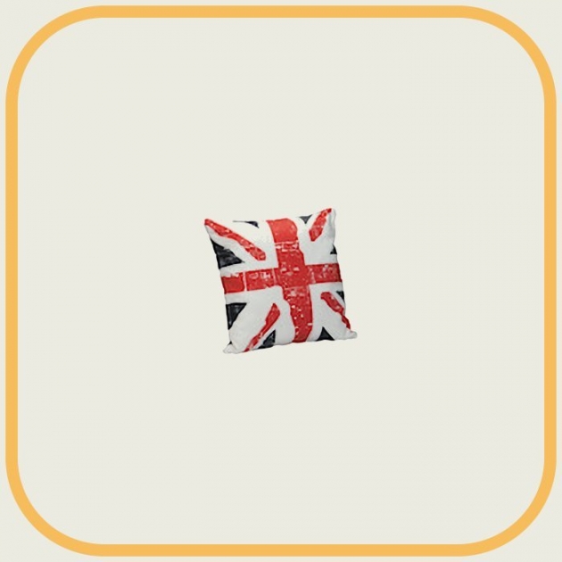 新品出清英式國旗40公分方型小抱枕 沙發抱枕 靠頭枕 1