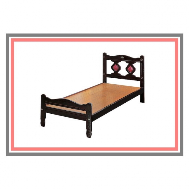 新品出清古典紅3尺單人實木床架 單人床組床台 1