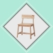 新品出清日式風格實木單人餐椅 吃飯等候椅 接待會客椅