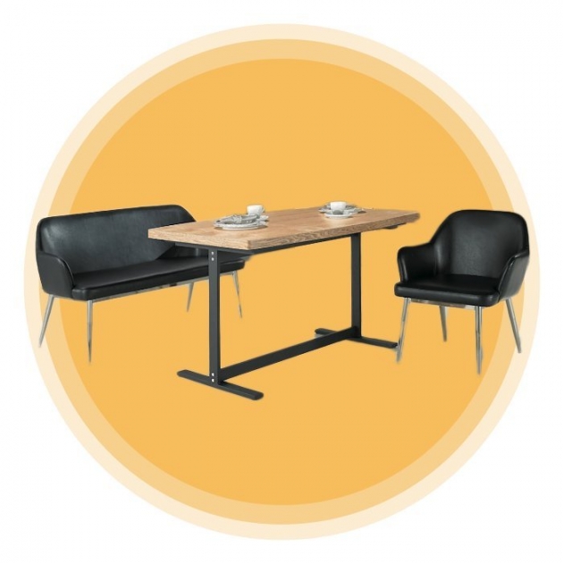 新品出清設計款一桌兩椅餐桌椅組 吃飯洽談桌會客接待桌 1