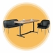 新品出清設計款一桌兩椅餐桌椅組 吃飯洽談桌會客接待桌