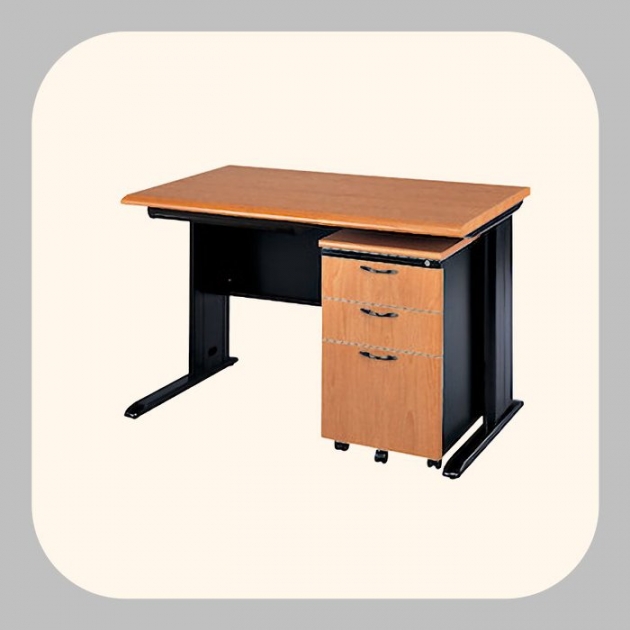 工廠出清120公分木紋色辦公桌組 職員桌 工作桌 寫字桌 1