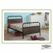 新品出清簡約黑色3.5尺標準單人床架 單人鐵床床組床台 1