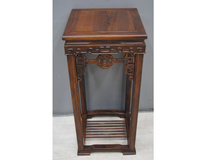 限量出清 花架 雞翅木 仿古 41公分 置物架 邊桌 實木桌 擺飾桌