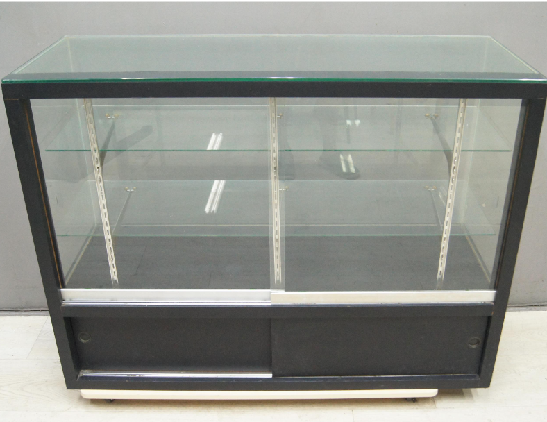 二手 玻璃櫃 黑色 平面展示櫃 商品櫃 手機櫃 擺飾櫃 珠寶櫃 商品櫃