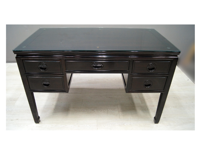 二手 書桌 黑檀木 4尺 主管桌 辦公桌 實木桌 電腦桌 工作桌