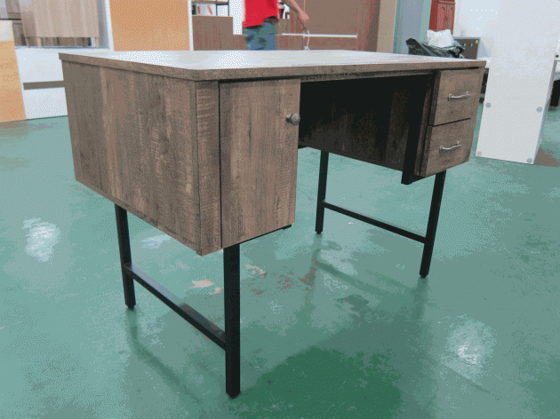 新品出清工業風鐵刀灰112公分書桌 寫字桌 工作桌 學生桌 電腦桌 置物桌 收納桌 儲物桌 抽屜桌 辦公桌 2