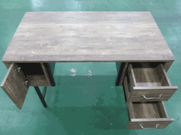 新品出清工業風鐵刀灰112公分書桌 寫字桌 工作桌 學生桌 電腦桌 置物桌 收納桌 儲物桌 抽屜桌 辦公桌 3