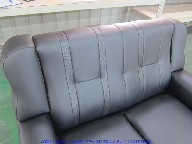 新品出清台疆鱷皮紋透氣皮沙發 多色可訂做 雙人沙發 休閒沙發 客廳沙發 辦公沙發 接待沙發 2