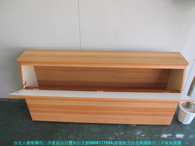 全新原木色標準雙人五尺床頭箱 收納床頭櫃置物箱 5*6床頭 3