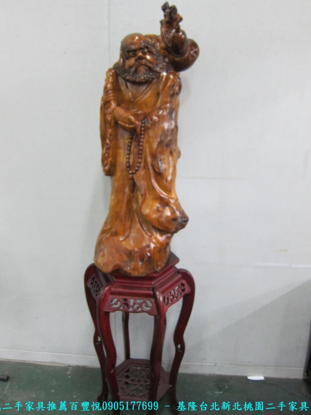 二手頂級牛樟木達摩祖師一葦渡江 中古藝術品 擺飾品 雕刻品 收藏品 木雕 2