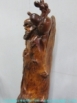 二手頂級牛樟木達摩祖師一葦渡江 中古藝術品 擺飾品 雕刻品 收藏品 木雕