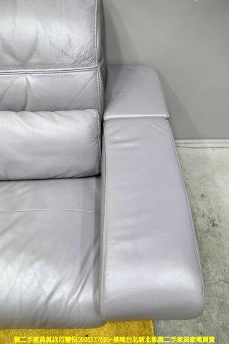 二手沙發 灰色 313公分 L型沙發 皮沙發 客廳沙發 會客沙發 等候沙發 4