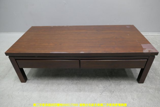 二手茶几 胡桃色 150公分 沙發桌 置物桌 客廳桌 收納桌 儲物桌 邊桌 矮桌 1