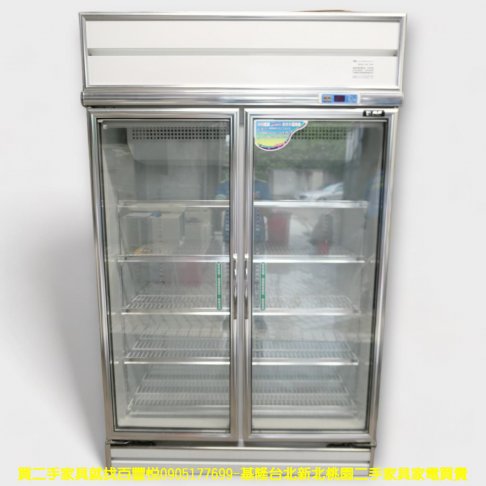 二手冰箱 瑞興 4尺 對開 玻璃冰箱 餐飲 營業用冰箱 大家電 中古家電 中古電器 1