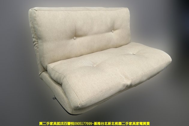 二手沙發 米色 93公分 和室椅 沙發床 懶人椅 坐墊 懶人沙發 單人椅 3