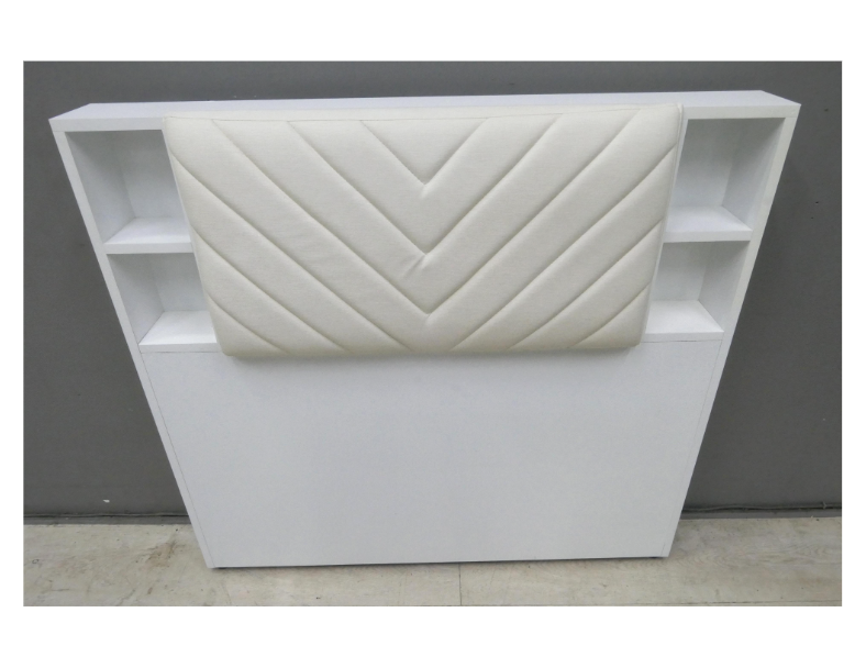 二手 床頭片 簡約白 單人加大 3.5尺 床頭板 邊櫃 單人加大床頭板 床組