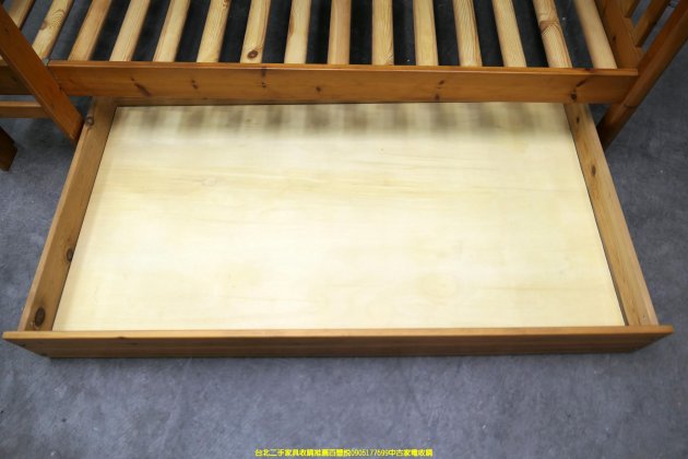 二手雙層床 松木實木 單人3尺 上下舖 兒童床 床架 學生宿舍床 3