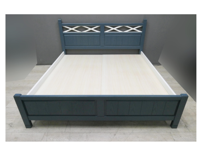 二手 床架 春夏秋冬 鄉村風實木 6尺床架 雙人床台 雙人加大床架 6尺床組