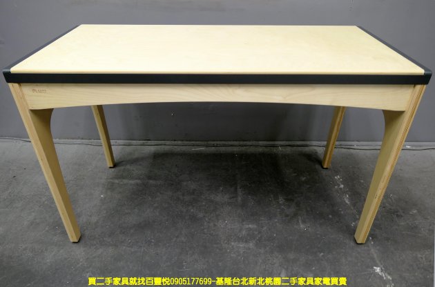 二手書桌 原木色 4尺 辦公桌 寫字桌 電腦桌 置物桌 邊桌 工作桌 1