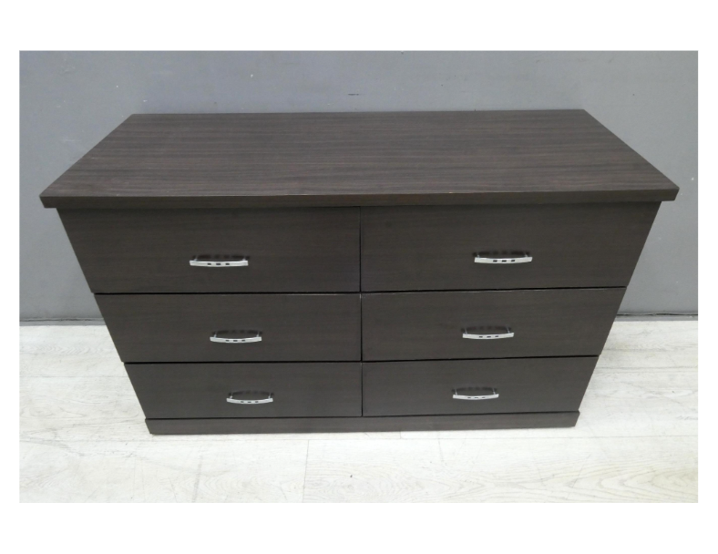 二手 斗櫃 胡桃色 4尺 六抽 抽屜櫃 儲物櫃 收納櫃 邊櫃 矮櫃 房間櫃