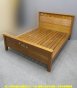 二手床架 柚木色 5尺 標準雙人 床組 床台 雙人床架