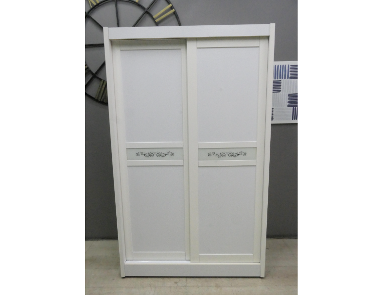 二手 衣櫥 簡約白 4尺 推門衣櫃 收納櫃 儲物櫃 房間櫃 櫥櫃