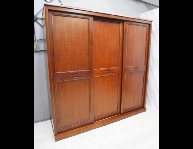 二手 衣櫥 瑪荷尼 桃花心木 7尺 實木衣櫃 櫥櫃