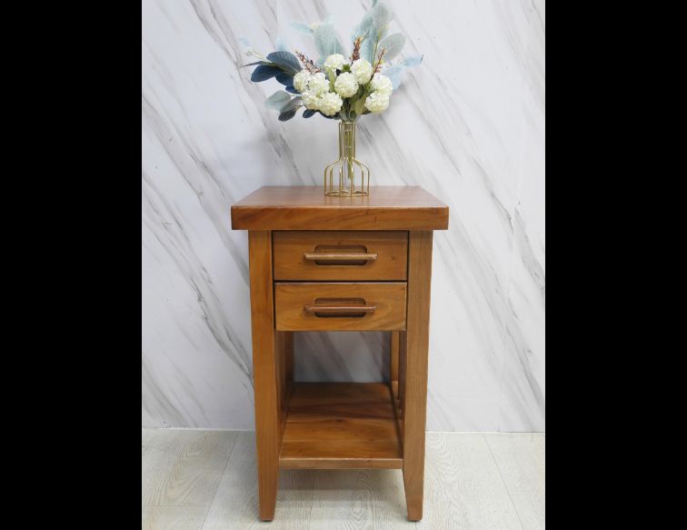 庫存新品 桃花心木 40公分 花架 花台 擺飾架 邊桌 