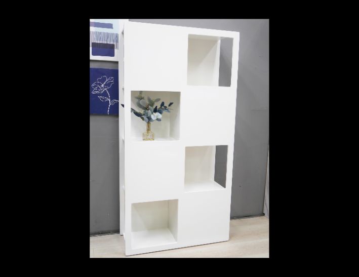 二手 隔間櫃 鋼琴烤漆白色 3尺 書櫃 玄關櫃 擺飾櫃