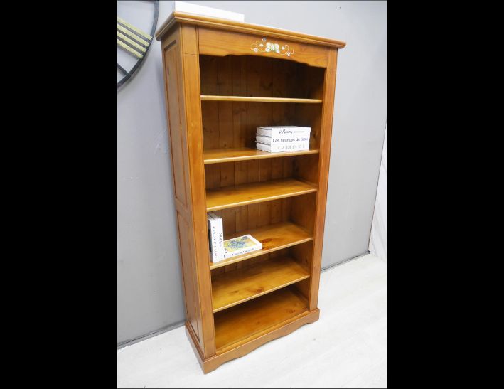 二手 書櫃 鄉村風全實木 書櫥 收納櫃 置物櫃 擺飾櫃