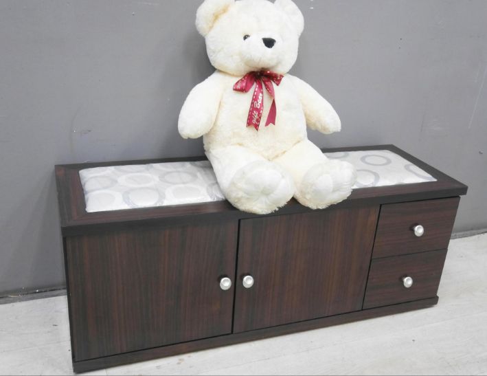 二手 穿鞋櫃 胡桃色 4尺 穿鞋椅 鞋櫥 矮櫃 長櫃