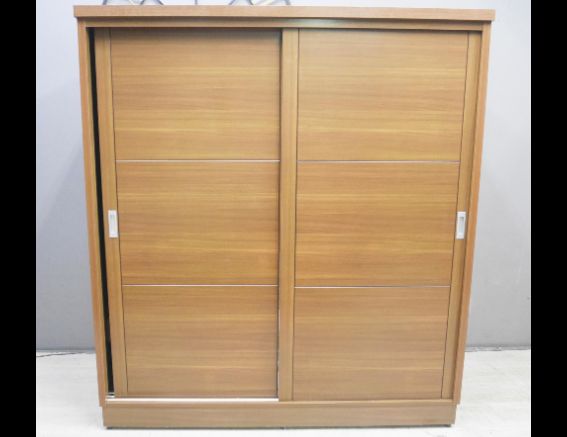 二手 衣櫥 柚木色 6尺 推門衣櫃 收納櫃 置物櫃