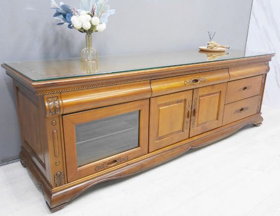 二手 樟木實木 198公分 電視櫃 TV櫃 矮櫃 長櫃