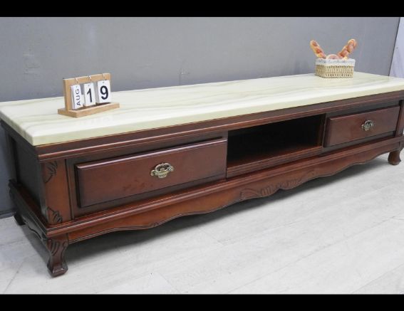 二手 電視櫃 歐式石面 7尺 TV櫃 矮櫃 客廳櫃