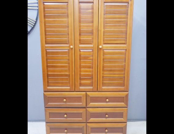 二手 衣櫥 柚木色 4*7 衣櫃 收納櫃 置物櫃 櫥櫃