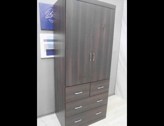 二手 衣櫥 胡桃色 3*7 單人衣櫃 收納櫃 置物櫃