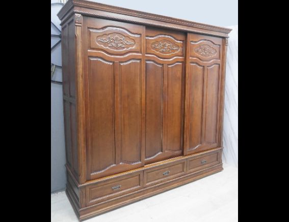 二手 樟木全實木 8尺衣櫃 衣櫥 櫥櫃 收納櫃 置物櫃