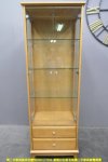 二手 展示櫃 原木色 67公分 玻璃櫃 酒櫃 公仔櫃 櫥櫃 置物櫃 邊櫃 儲物歸 收納櫃 飾品櫃