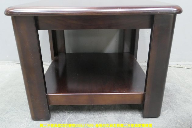 二手茶几 胡桃色 67公分 方形 客廳桌 沙發桌 邊桌 矮桌 置物桌 5