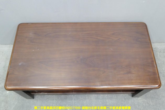 二手茶几 胡桃色 125公分 客廳桌 沙發桌 置物桌 矮桌 4