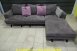 二手沙發 紫色 266公分 絨布 L型沙發 客廳沙發 休閒沙發 布沙發 民宿沙發