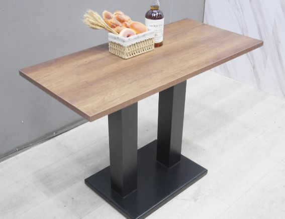 二手 餐桌 木紋色 105公分 營業用餐桌 咖啡桌 小吃桌 長桌