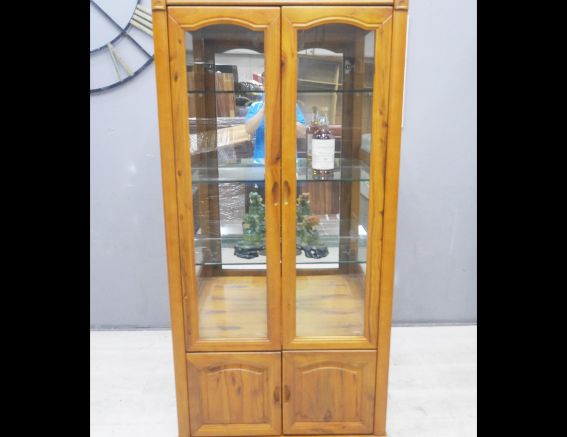二手 酒櫃 樟木全實木 展示櫃 玻璃櫃 客廳櫃 櫥櫃