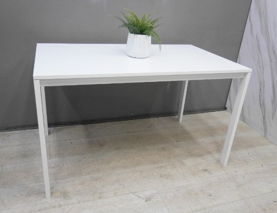 二手 書桌 白色 125公分 餐桌 會客桌 工作桌