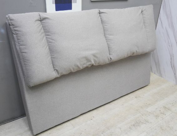 二手 床頭板 灰色 6尺 布墊 床頭櫃 床組 雙人加大