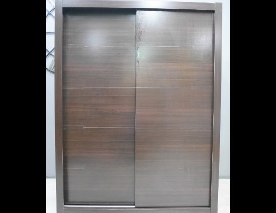 二手 衣櫃 胡桃色 5尺 推門衣櫃 衣櫥 房間置物櫃