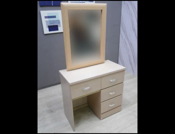 二手 化妝台 白橡色 3尺 滑鏡 鏡台 梳妝台 化妝桌