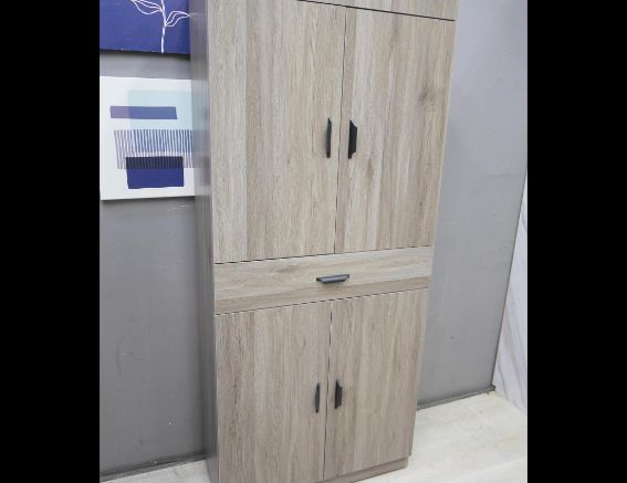 二手 鞋櫃 灰橡色 80公分 高鞋櫃 屏風櫃 玄關櫃 