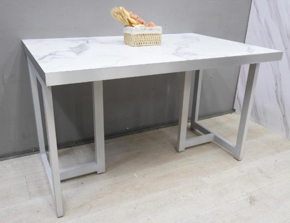 二手 餐桌 仿石紋 4尺 小吃桌 吃飯桌 營業用桌